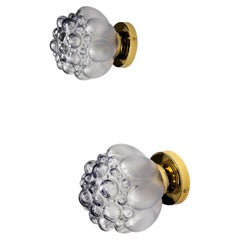 Pair of Bubble Glass Sconces – Helena Tynell Style, Germany, Circa 1970's
