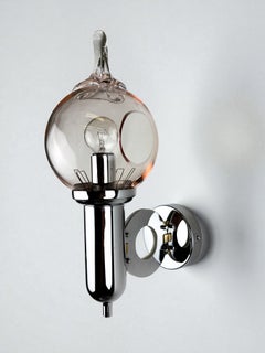 Toni Zuccheri Drop Shaped Wall Sconce, Murano Glass, Italy 1970s
