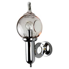 Toni Zuccheri Drop Shaped Wall Sconce, Murano Glass, Italy 1970s