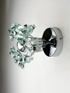 Sputnik Zero Quattro wall sconce by Fontana Arte – Murano Cut Glass, Italy 1970s