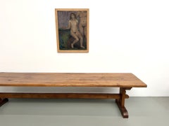 Monastery Table in Solid Oak, 350 cm, France, circa 1900