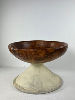 Grand bol marocain en loupe de thuya, années 1980