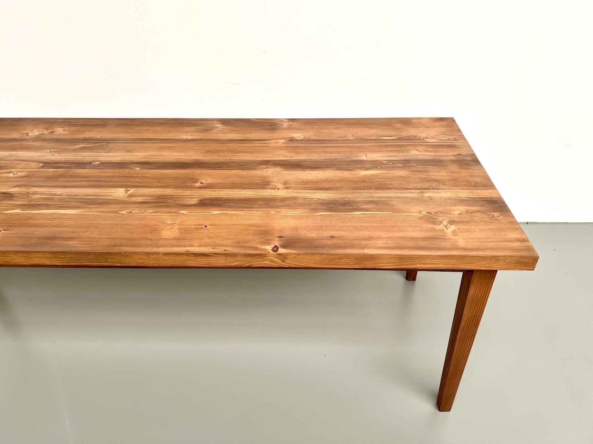 Pine French pine farmhouse table – 1970s For Sale