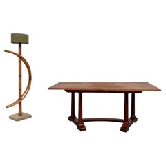 1930s Art Deco Dining Table or Desk in Oak and Beech