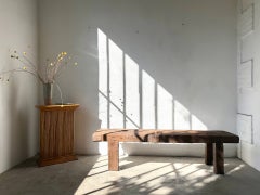 Brutalist french bench wabi-sabi