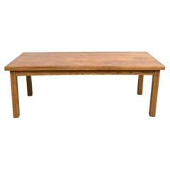 Mesa de granja de roble macizo, Francia, años 60-70
