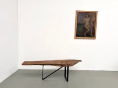 Brutalist & organic coffee table in poplar