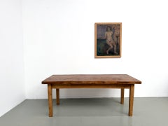Mesa francesa de roble macizo de los años 50