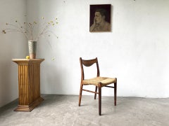 GS60 Rush Dining Chair Attributed to Arne Wahl Iversen, Denmark, 1960s