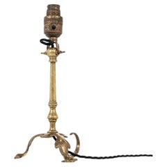 Antique Mid-Victorian Brass Pullman Carriage Desk Table Lamp, c.1860