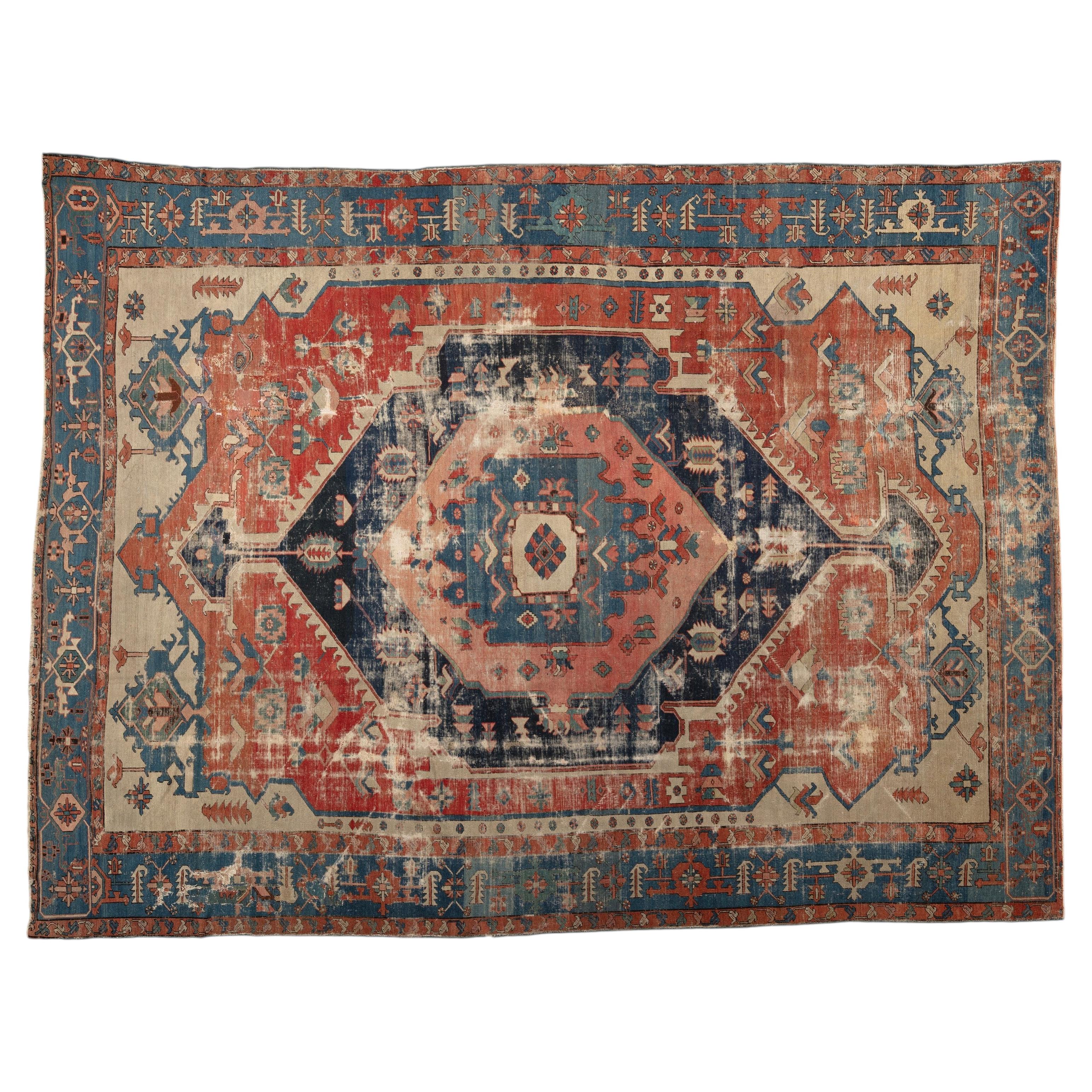 Antique Serapi Rug For Sale