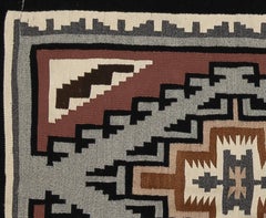 1930-1940 Antique Klagetoh Navajo Wool 3' x 4' Rug