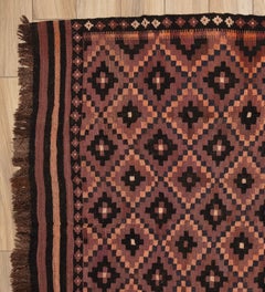 Alfombra kilim tribal multicolor del siglo XXI, de 6' 5" x 9' 11"