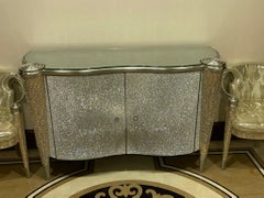 Colombostile Cabinet with Full Swarovski Crystals, Handmade in Italy