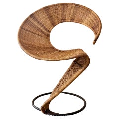 Postmodern sculptural Zest chair by French designer and artist Francois Liguori