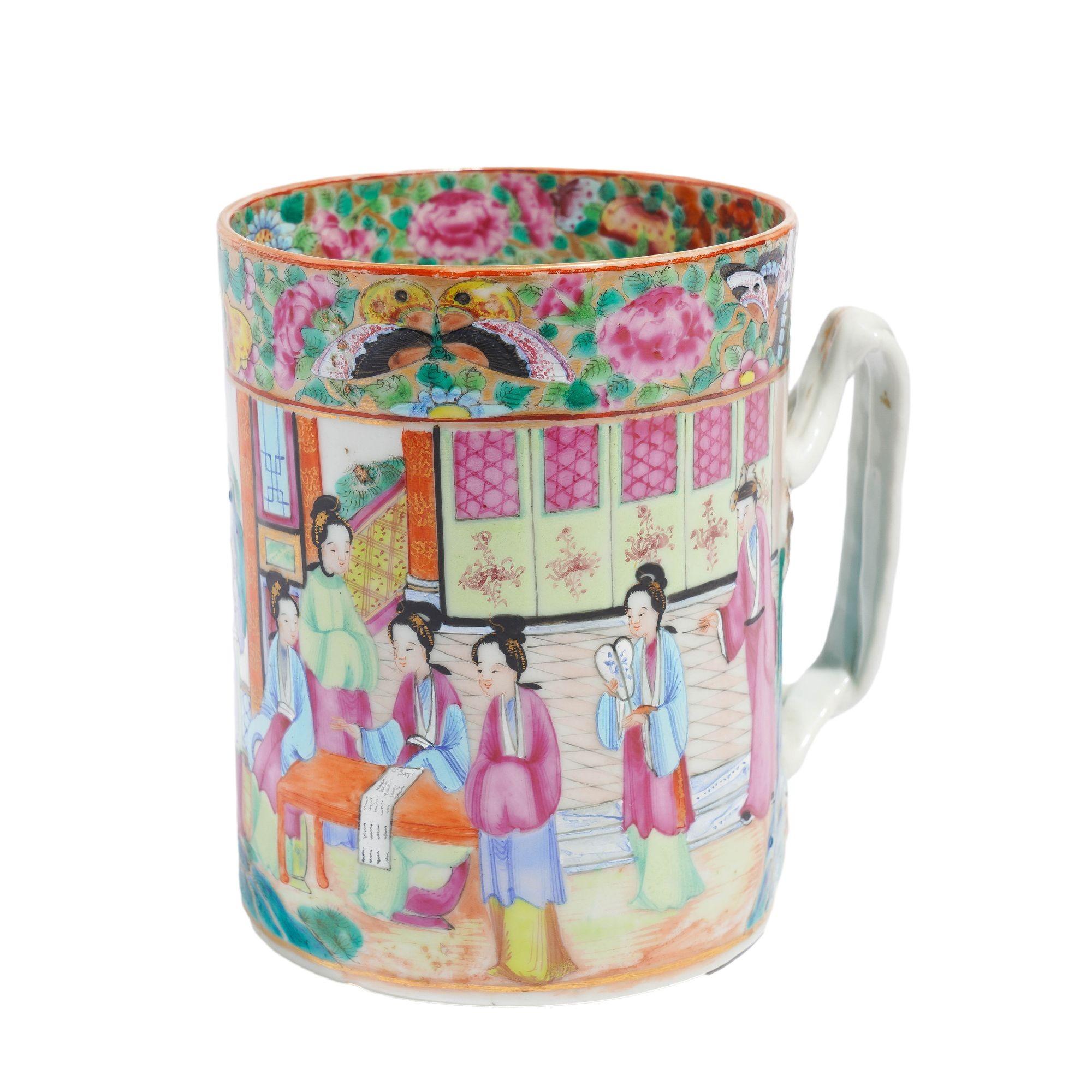 Chope / tasse à palette chinoise en émaux polychromes, C.C. 1815 en vente 1