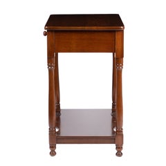 Delaware Valley walnut single-drawer stand, c. 1810-20