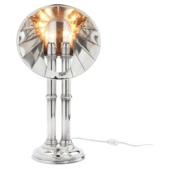 English silvered copper and brass pulpit lamp, c. 1835