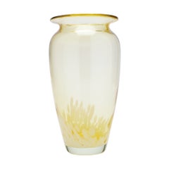 Tornowiec attributed amber blown glass vase, c. 1950-60