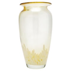 Tornowiec attributed amber blown glass vase, c. 1950-60