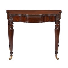 Samuel Field Macintire Attributed Mahogany Flip Top Game Table, c. 1810-15