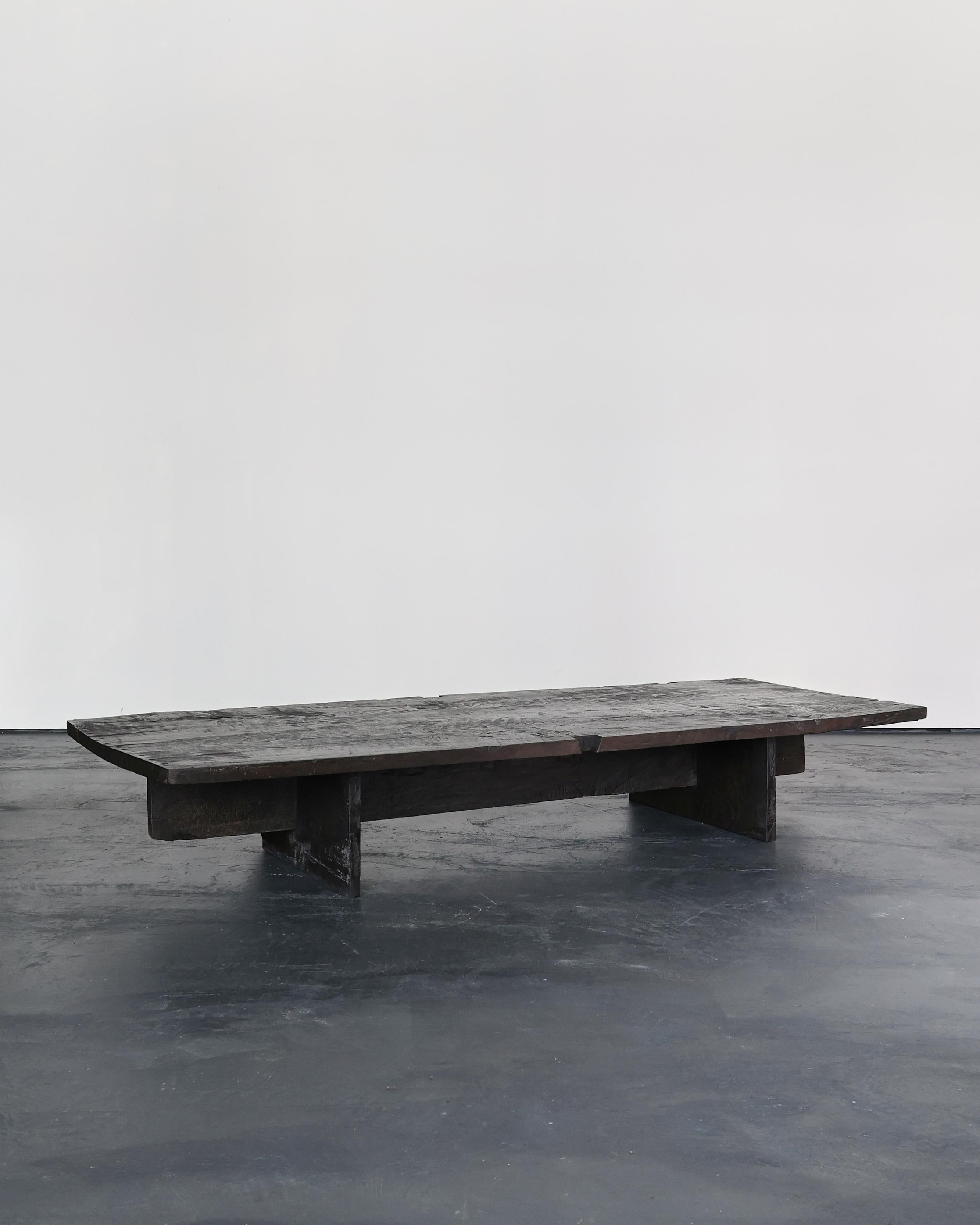XXL Primitive Low/Coffee Table In 18th C. Portuguese Chestnut Wabi Wabi For Sale 1