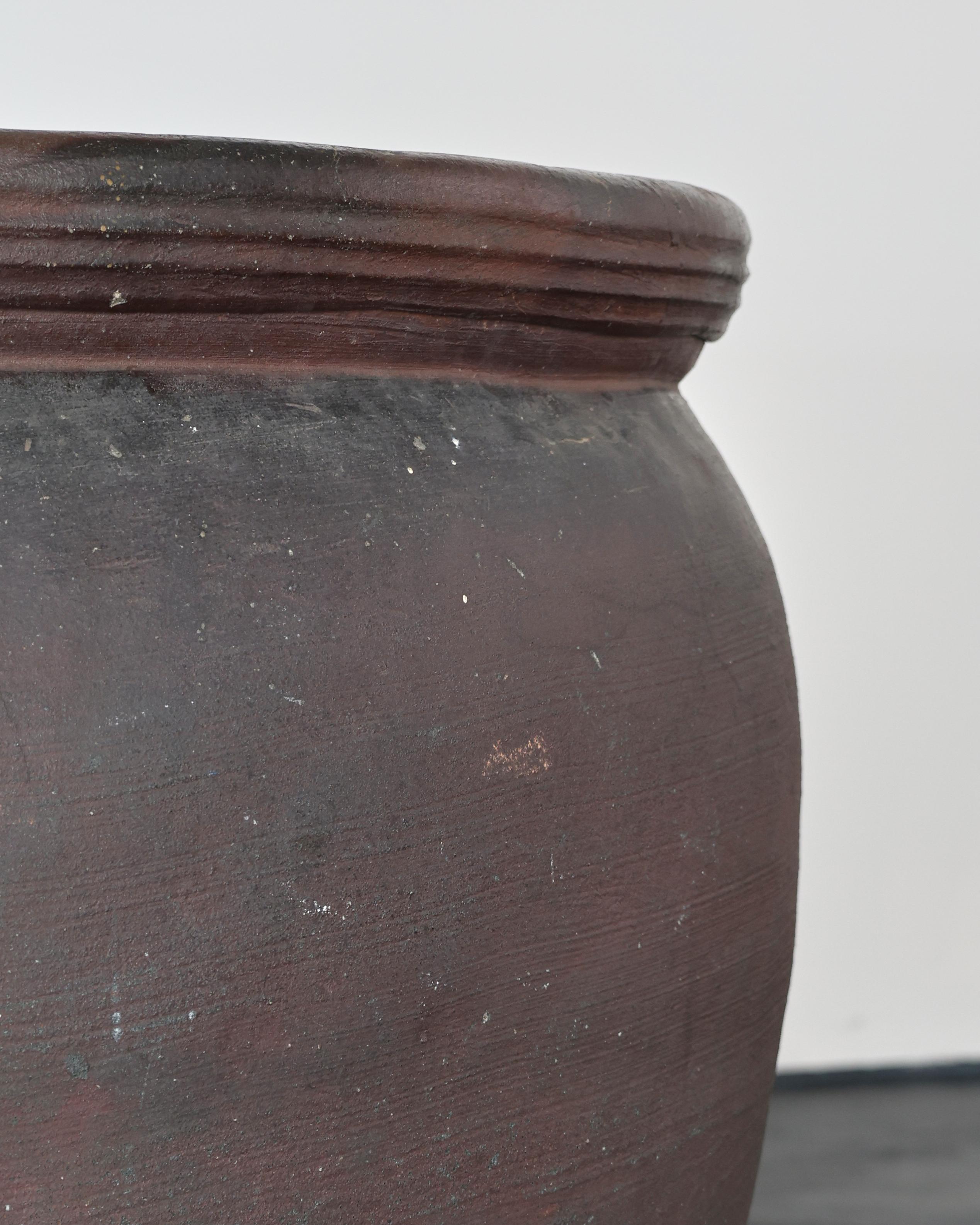 ENORME vaso primitivo in terracotta giapponese dell'inizio del XIX secolo in vendita 4