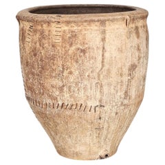 Incredible Heavily Stapled 18th C. Terracotta Vessel