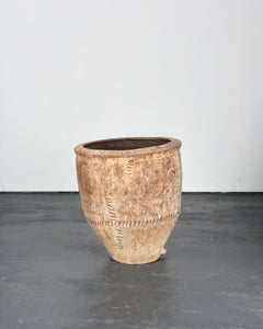 Incredible Heavily Stapled 18th C. Terracotta Vessel