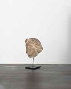 18th C. Carved Stone Head