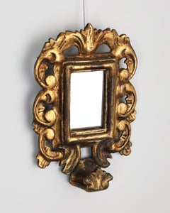 Small Late 18th C. French Gilt wood Mirror