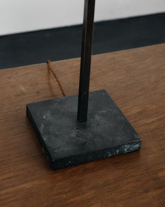 Heavily Patinated C.1950s French Brass Table Lamp
