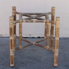 John McGuire Organic Modern Bamboo Dining Table Base, for Glass Top