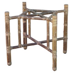 John McGuire Organic Modern Bamboo Dining Table Base, for Glass Top