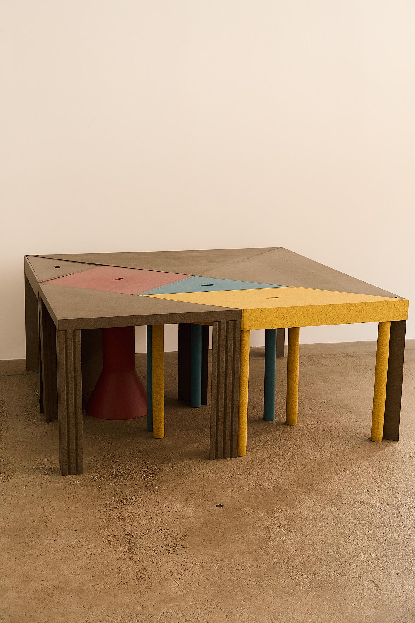 French Tangram Tables by Massimo Morozzi for Cassina For Sale