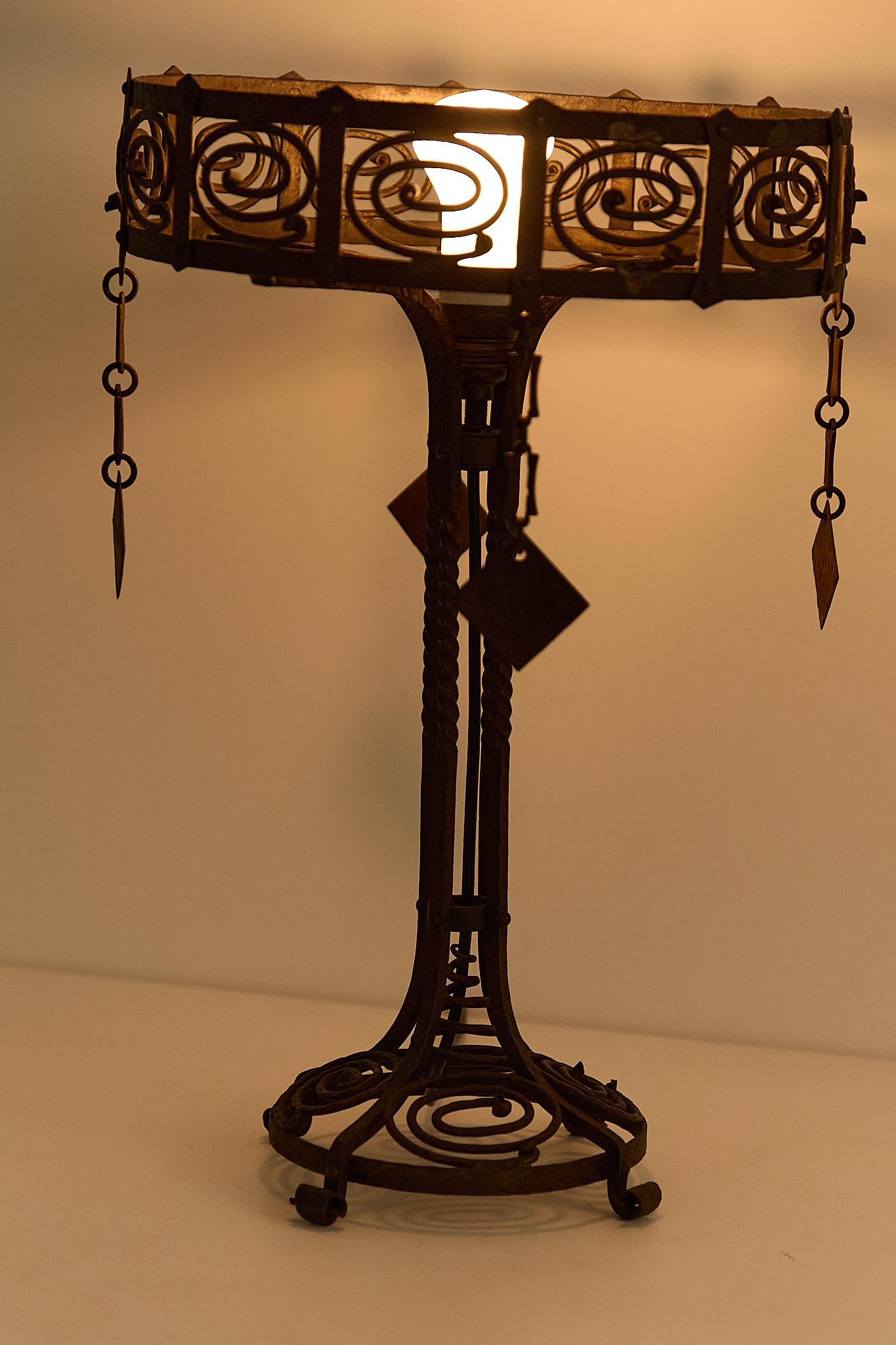 Italian Table Lamp Attributed to Carlo Rizzarda For Sale
