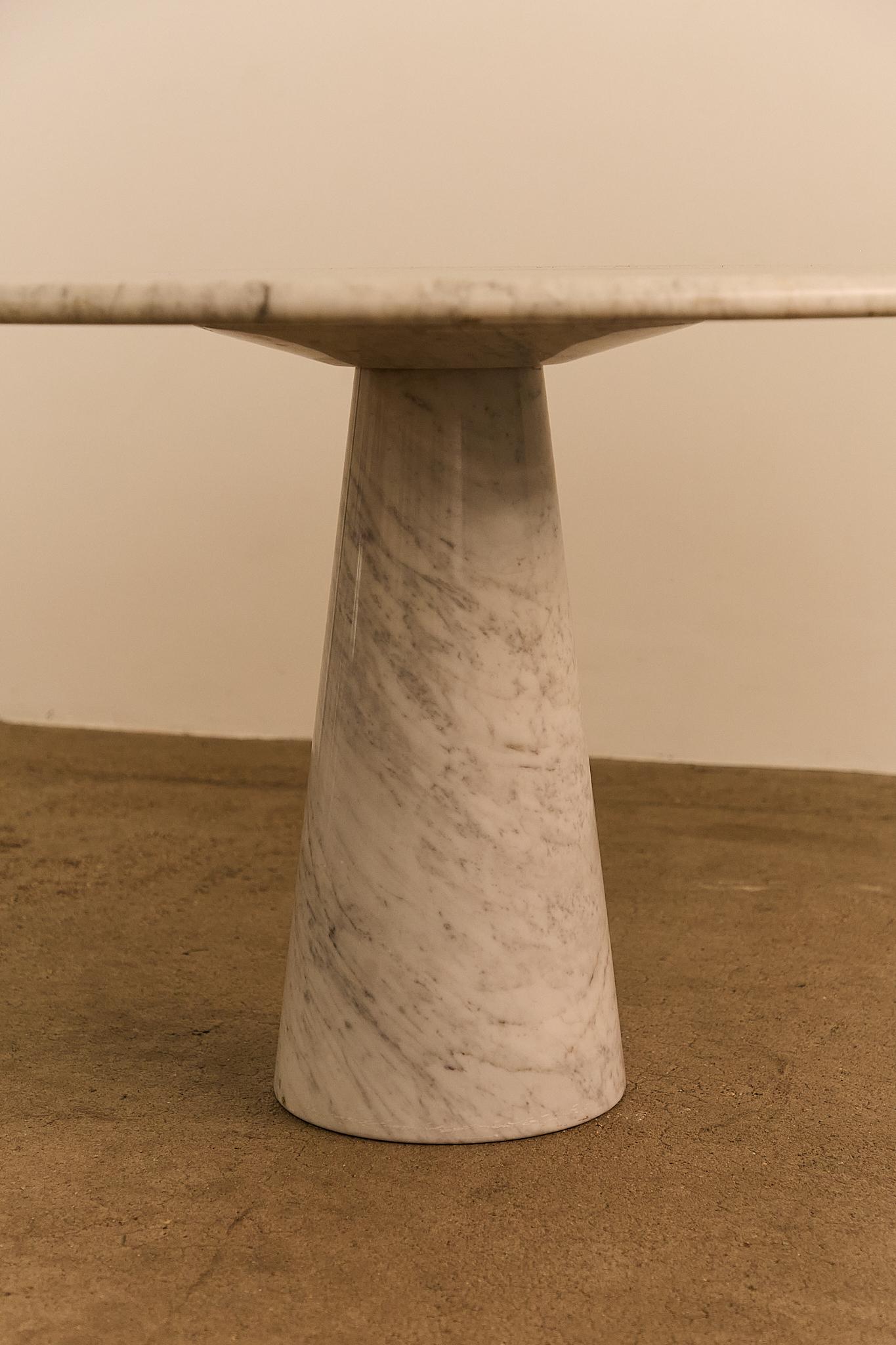 Carrara Marble Table Attributed to Angelo Mangiarotti For Sale 1