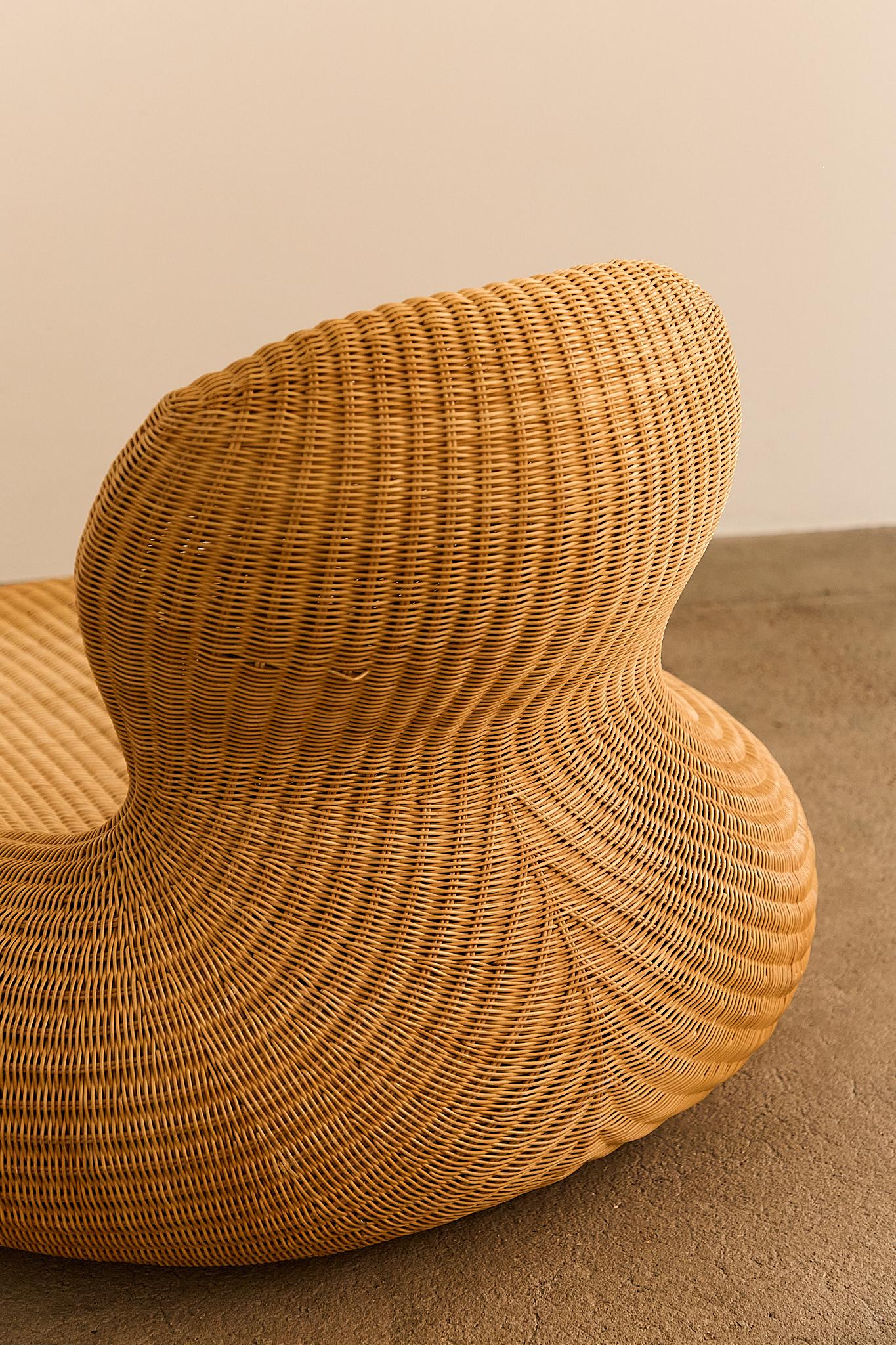 Rotin Chaise longue Storvik par Carl Öjerstam pour Ikea en vente