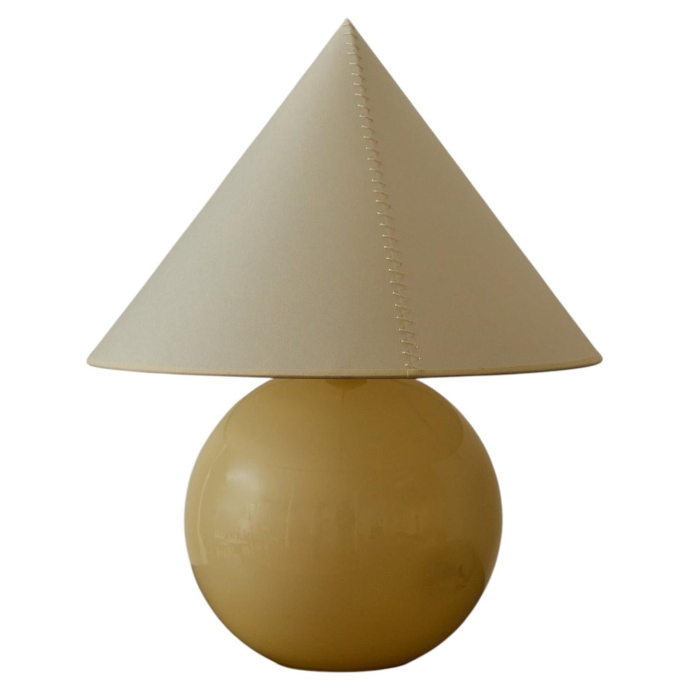 Spherical Table Lamp Attributed to Jacques Adnet