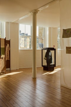 Contemporary Timber Screen by Byron Pritchard in solid walnut