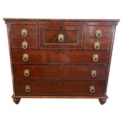 19th Century English Regency Mahogany Chest of Drawers