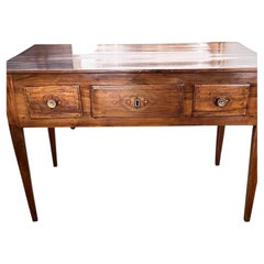 18th Century Italian Neoclassical Handcrafted Walnut Writing Desk