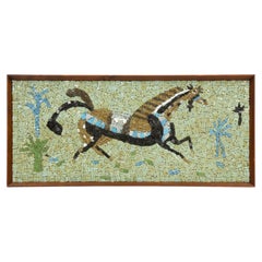 Vintage Mid Century "Gallant Horse" Mosaic by Evelyn Ackerman