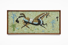 Vintage Mid Century "Gallant Horse" Mosaic by Evelyn Ackerman
