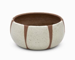 Vintage Mid Century "Flame-Glaze" Stoneware Planter by David Cressey