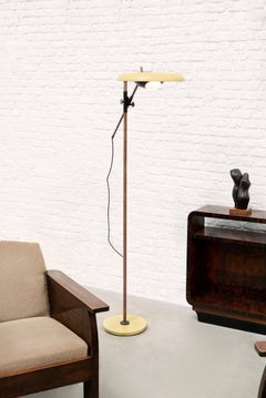 Lámpara de pie ajustable Oscar Torlasco, modelo 555 T, para Lumi Milano, década de 1950