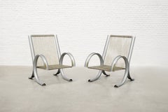 Paire rare de fauteuils « FerroTipi » (prototypes) signés G. Malacrida et P. Resmini, 1968
