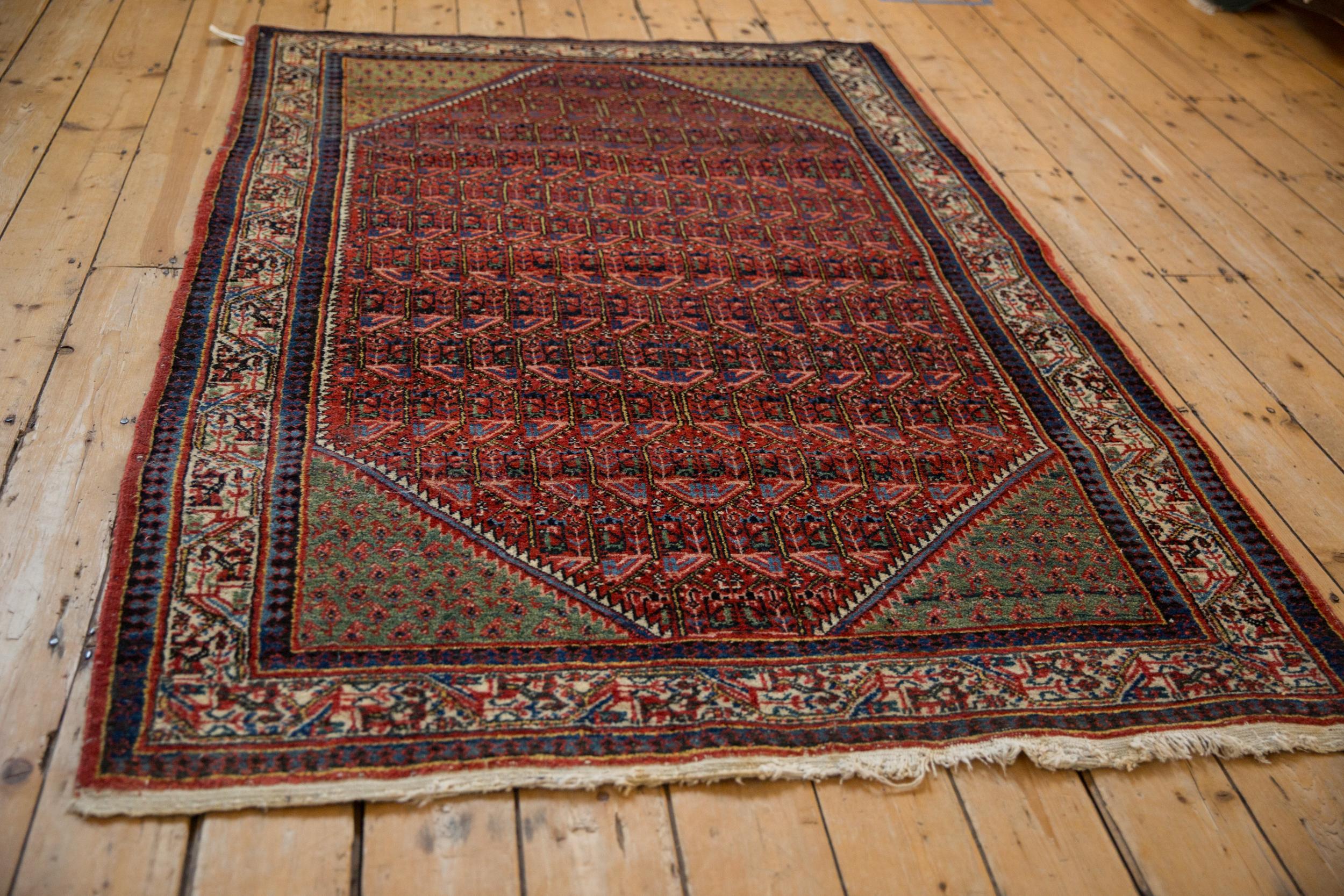 Persian Vintage Arak Sarouk Rug For Sale