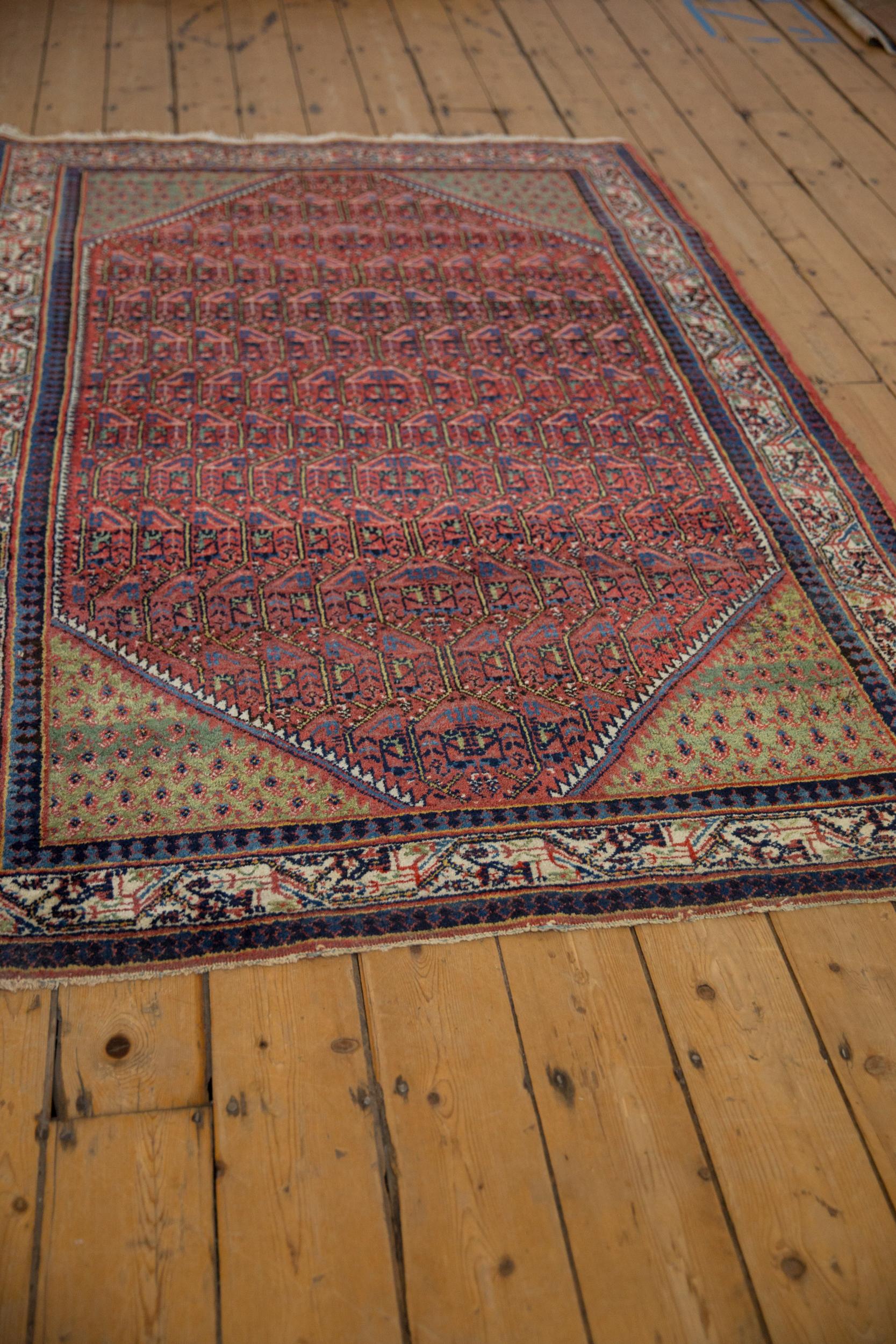 Wool Vintage Arak Sarouk Rug For Sale