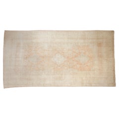 Vintage Distressed Oushak Carpet